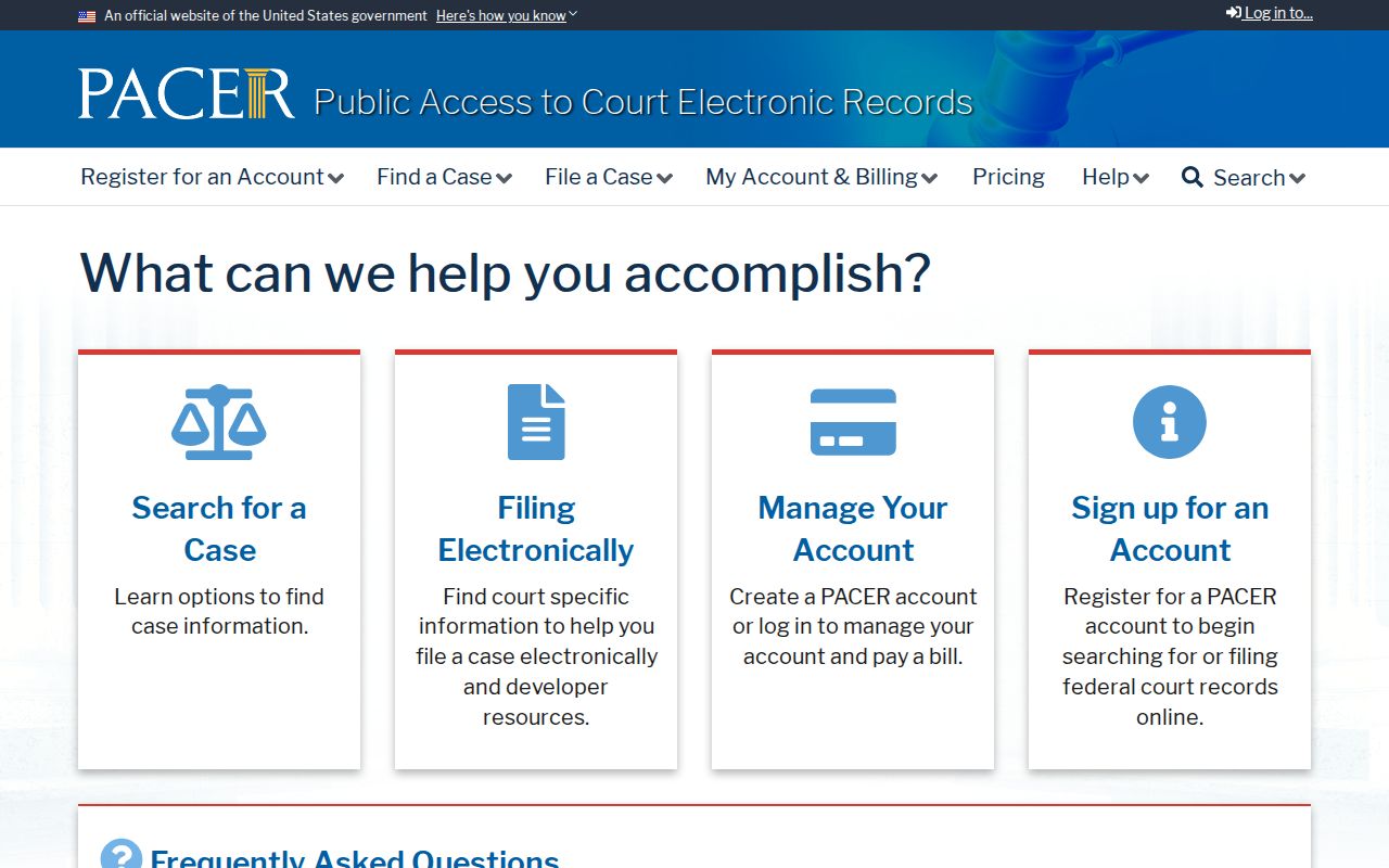 National City PACER federal case search